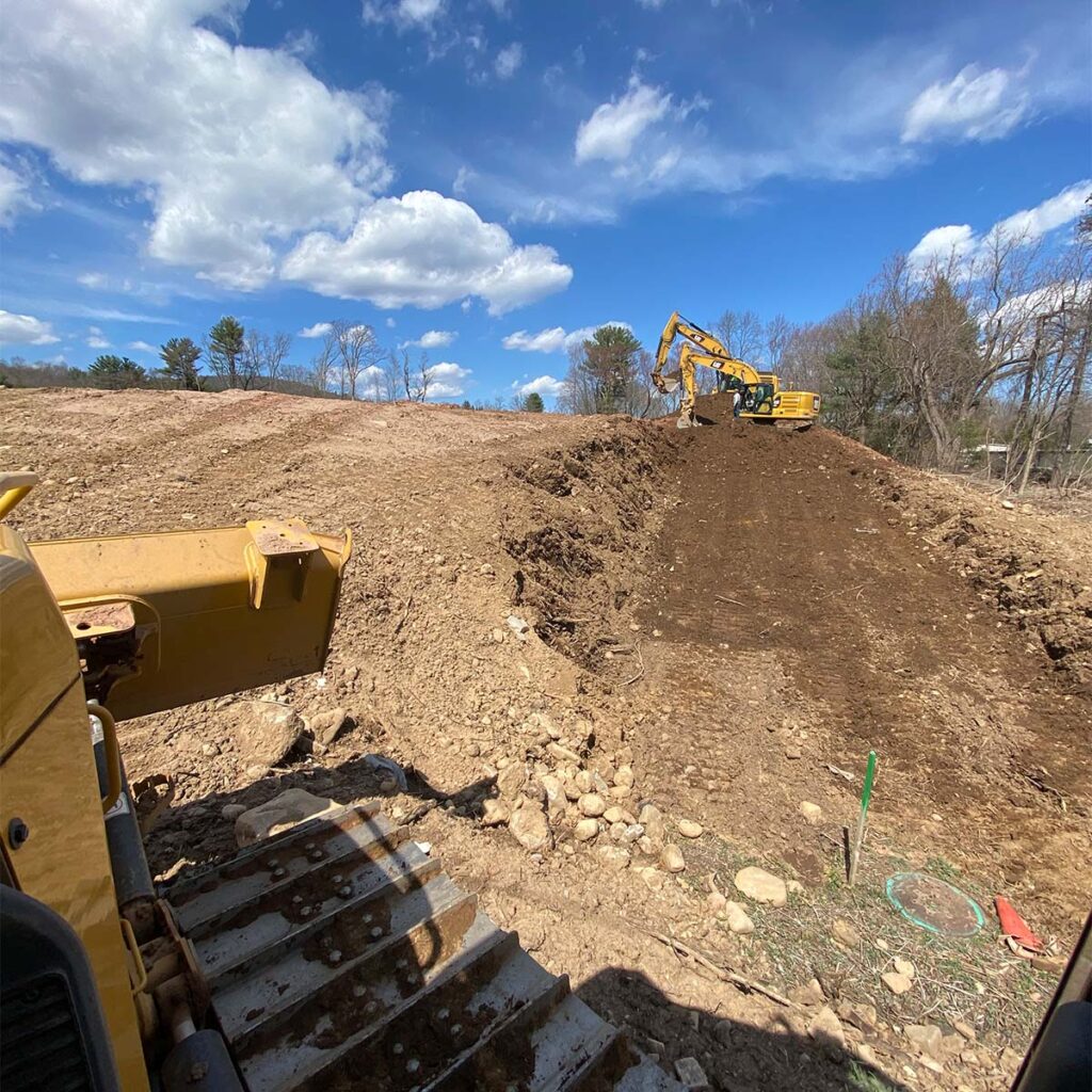 Land grading and site preparation services by Sadow Excavation & Grading