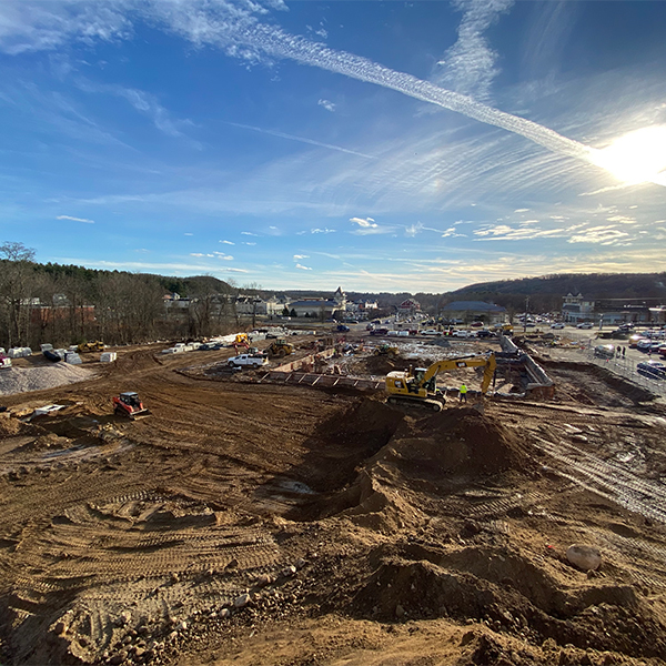 excavation services preparing land for driveway and building projects