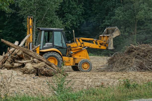 Heavy machinery used by Sadow Excavation & Grading for land clearing