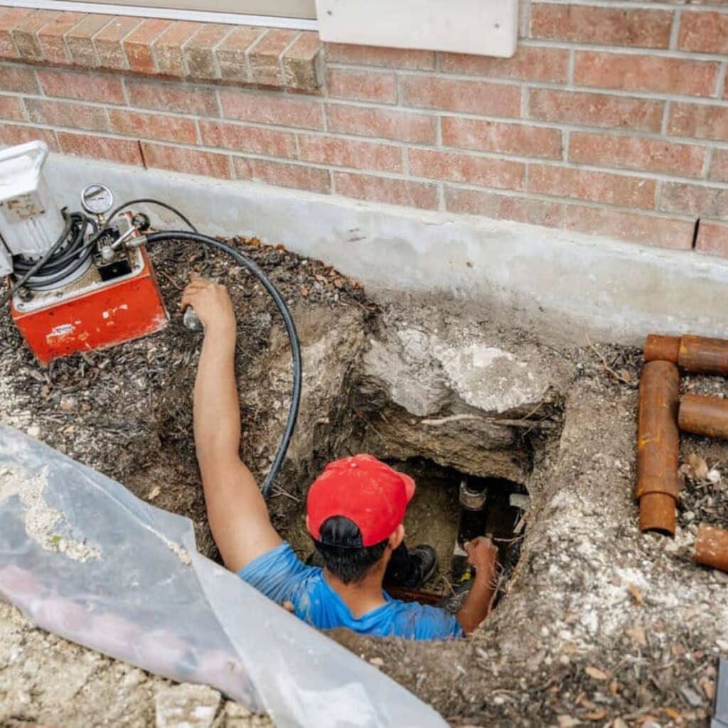 Professional foundation repair improving structural stability for residential property